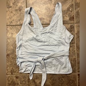 Lululemon crop tie tank baby blue